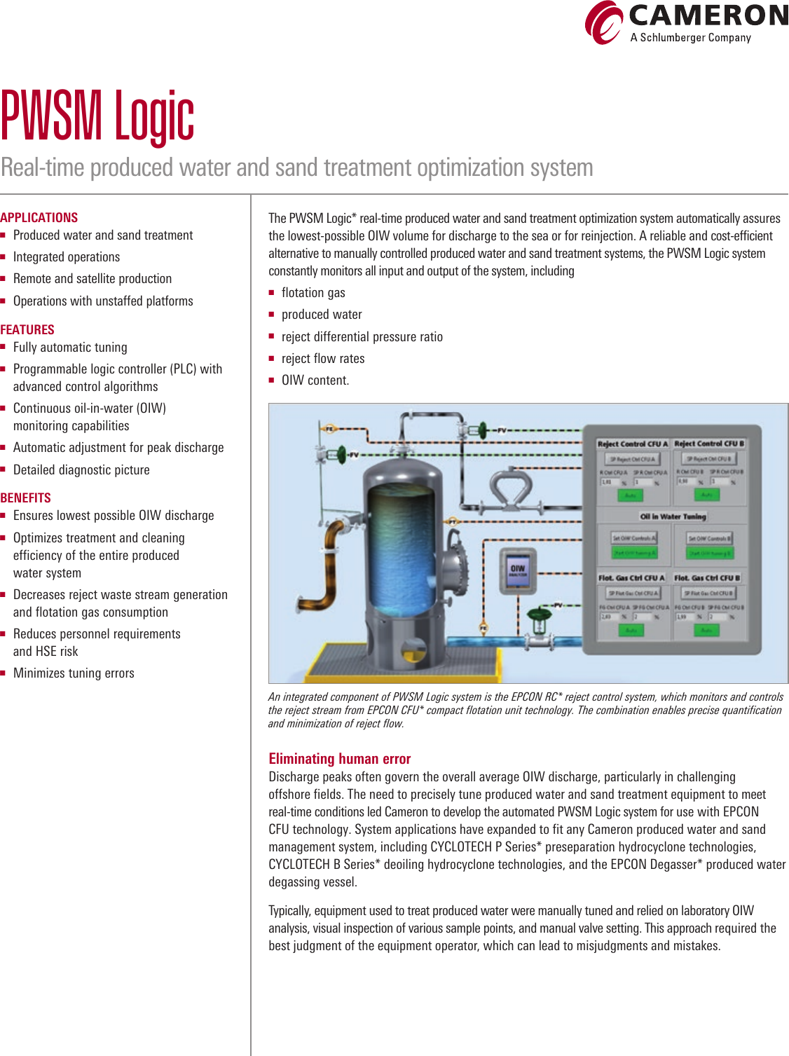 Page 1 of 2 - PWSM Logic Real-Time Produced Water And Sand Treatment Optimization System Pwsm-logic-product-sheet
