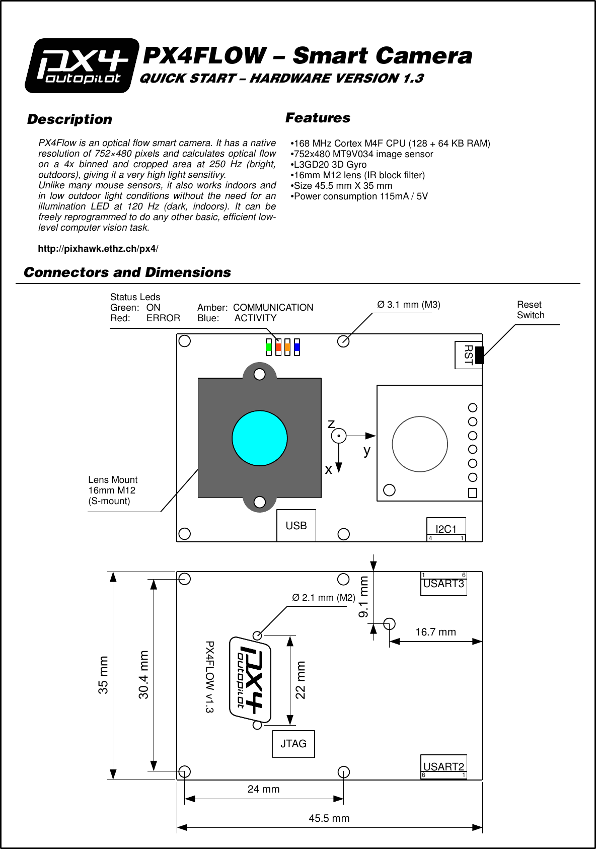 Page 1 of 2 - Px4flow Manual V1.3