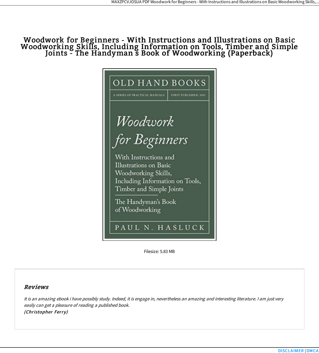 Pdf Woodwork For Beginners With Instructions And Illustrations On Basic Woodworking Skills Including Information Qi Mkfl1o Xne Ill