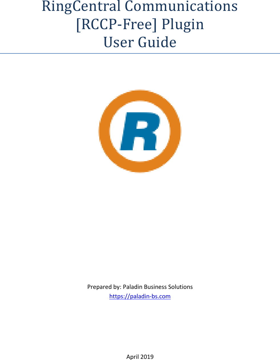 Page 1 of 11 - RCCP-Free Plugin – User Guide
