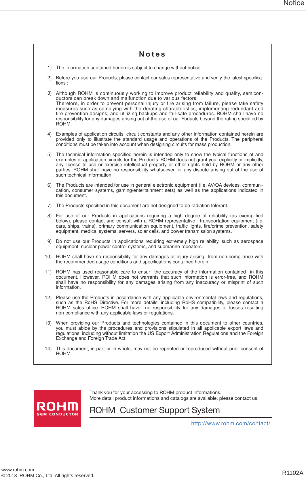 Page 11 of 12 - RF4E070BN - Datasheet. Www.s-manuals.com. Rohm