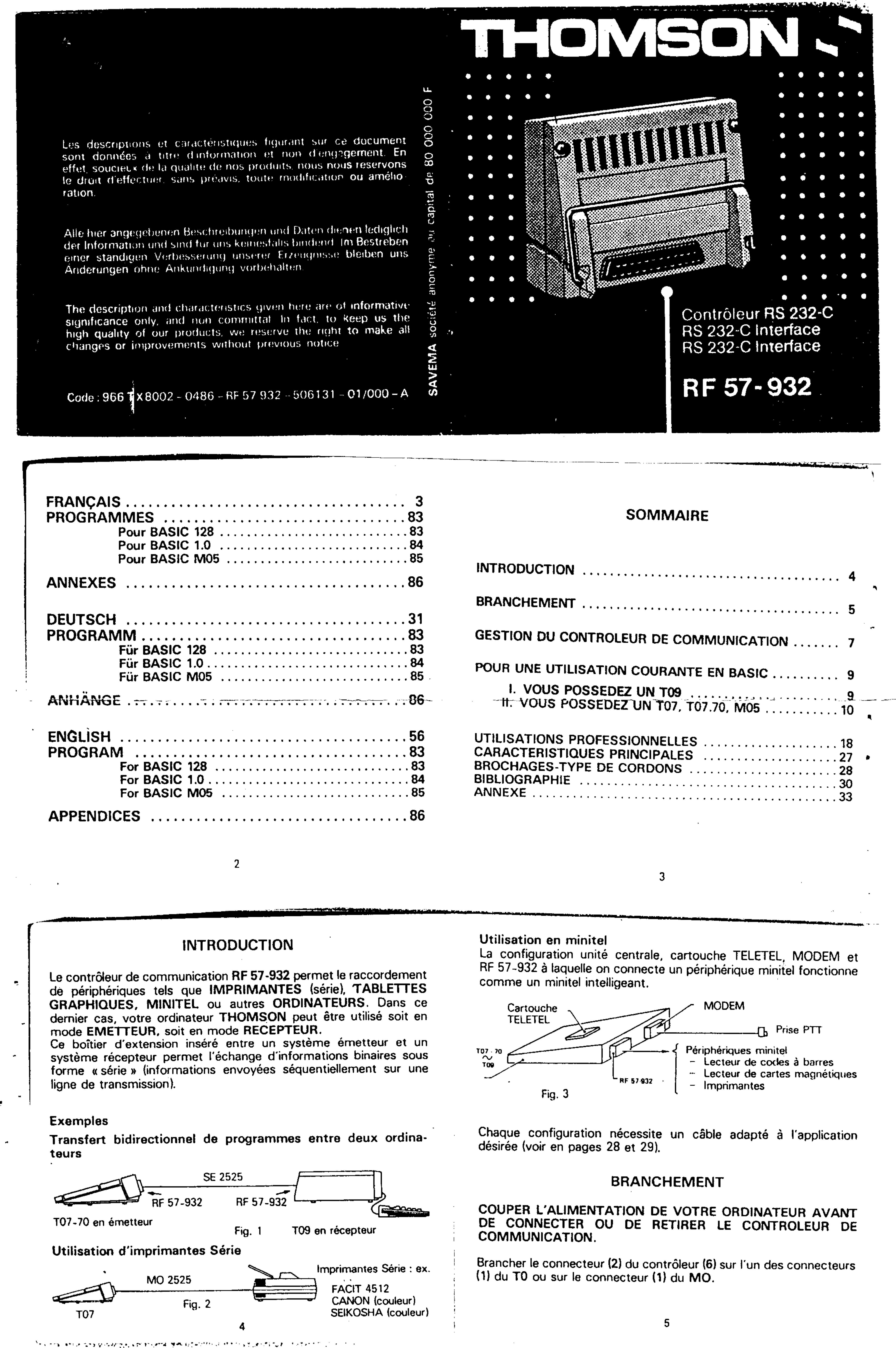 Page 1 of 7 - Controleur 57-932 RS-232 Rf57932-doc