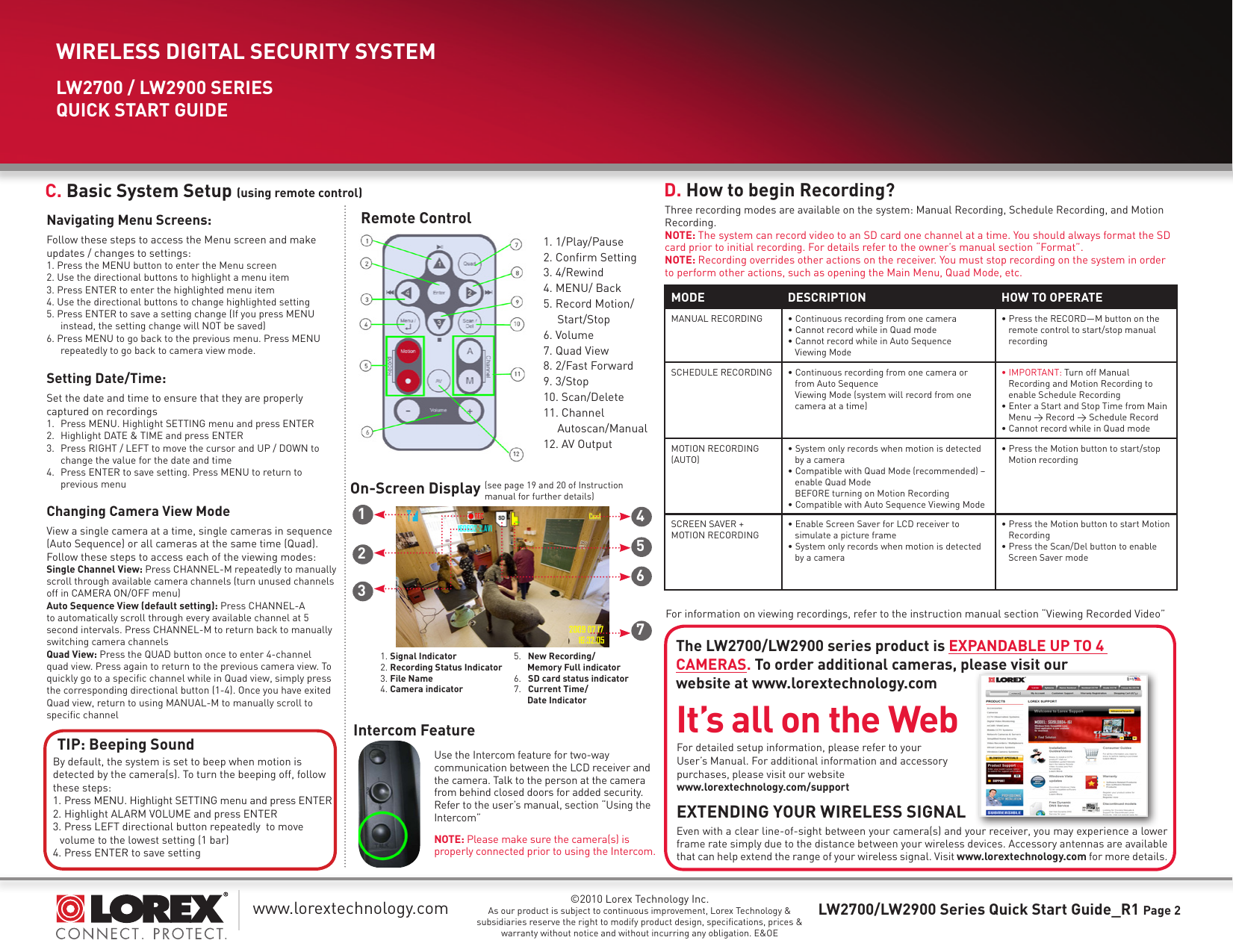 Page 2 of 2 - LW2702/LW2902 Quick Start Guide S10015-quick-setup-guide