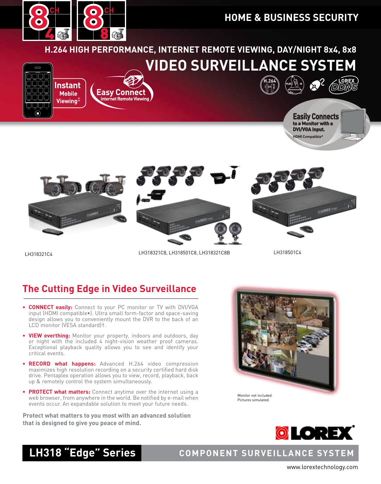 Page 1 of 3 - LOREX LH318 Bundle Series SPEC SHEET S10095-product-specifications