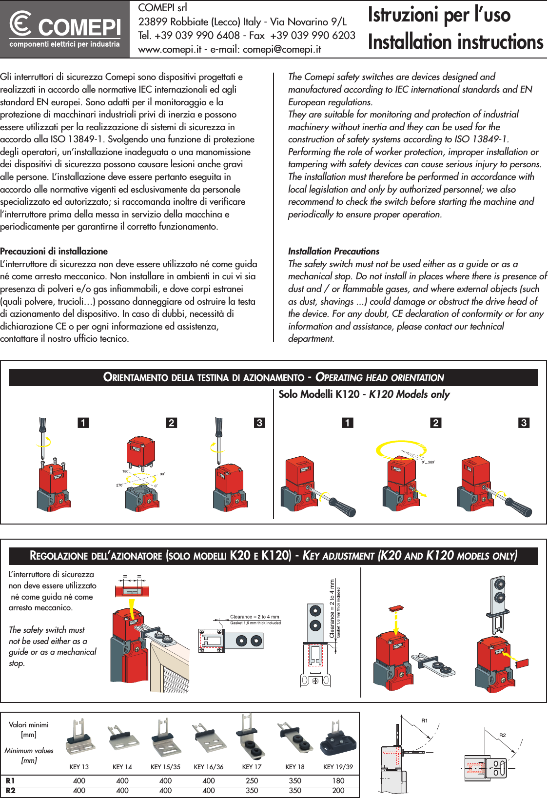 Page 1 of 2 - Safety Switch Installation Instructions Safetyswitch