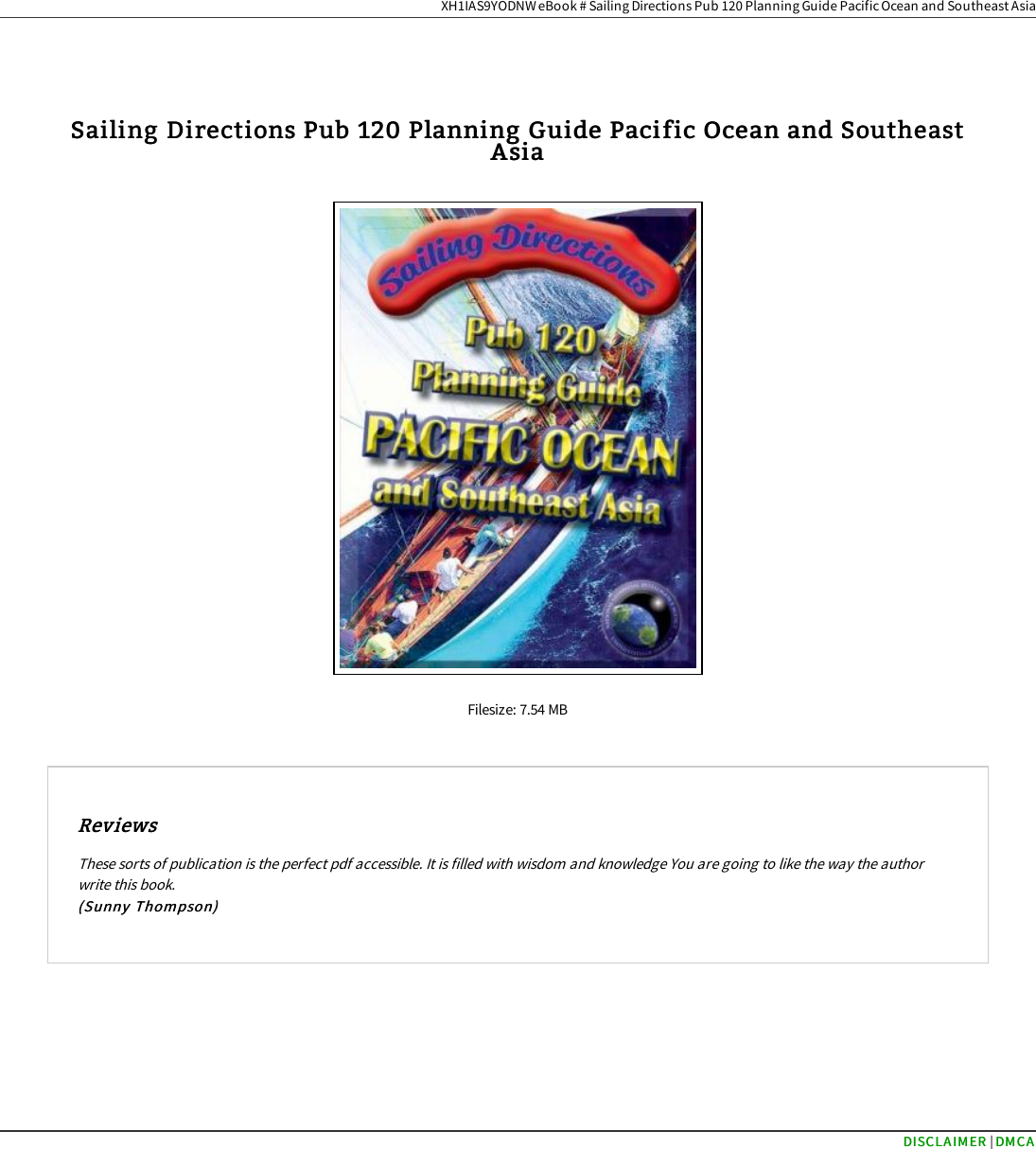 EBook » Sailing Directions Pub 120 Planning Guide Pacific Ocean And