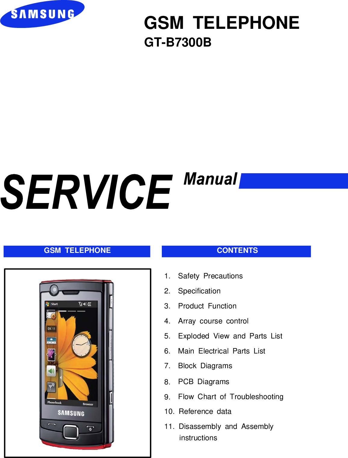 Samsung GT B7300B Service Manual. Www.s Manuals.com. Manual