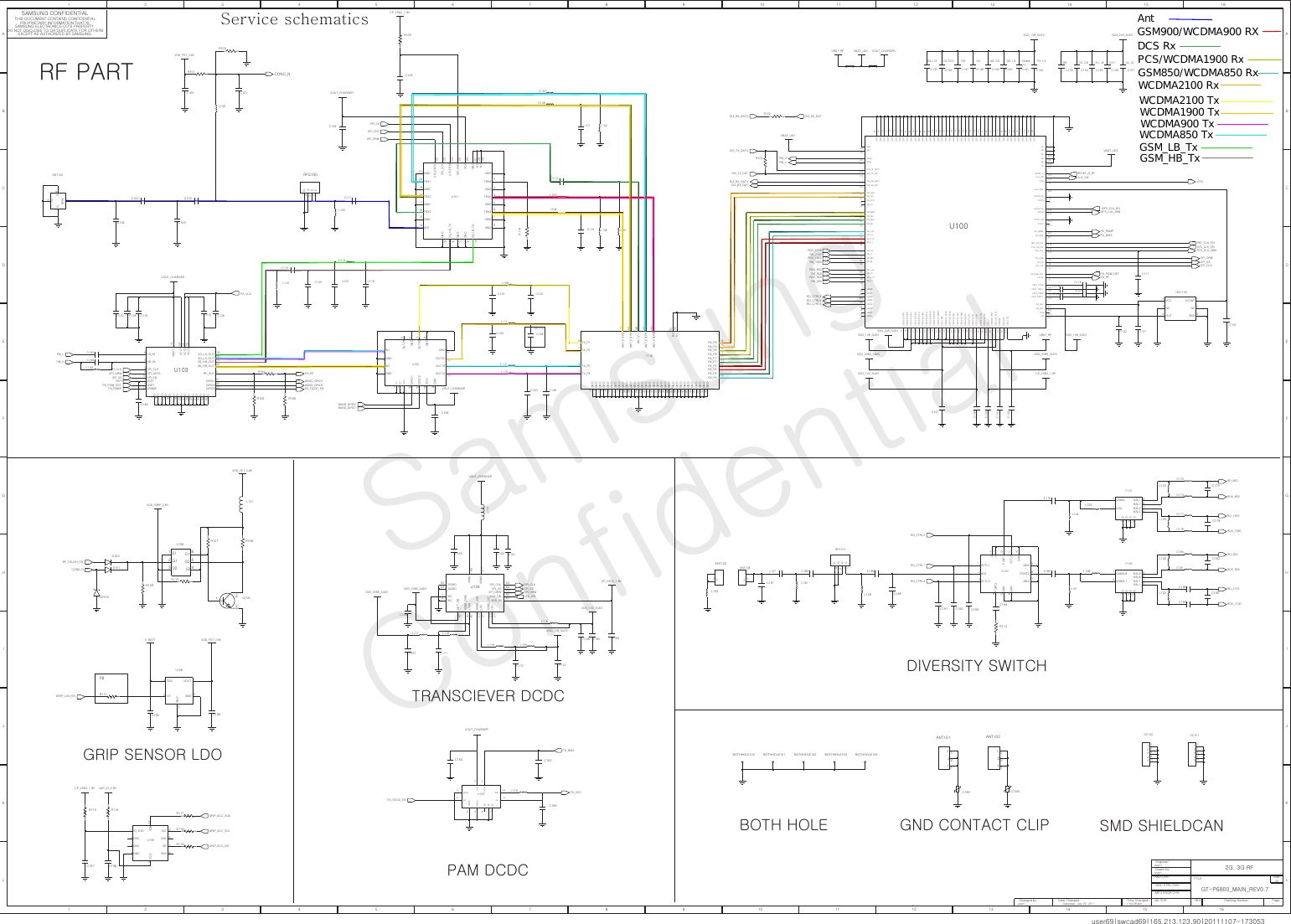 Page 1 of 12 - Samsung GT-P6800 - Schematics. Www.s-manuals.com. Service Schematics