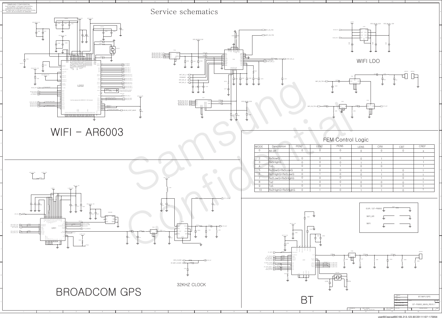 Page 2 of 12 - Samsung GT-P6800 - Schematics. Www.s-manuals.com. Service Schematics