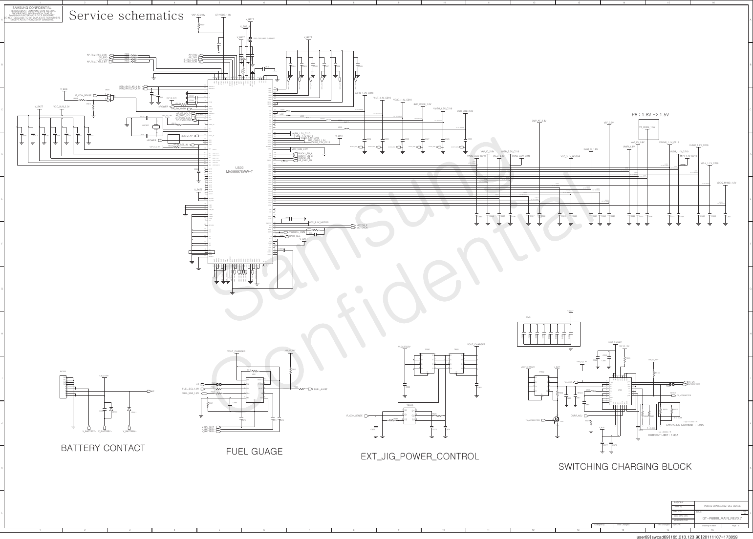 Page 5 of 12 - Samsung GT-P6800 - Schematics. Www.s-manuals.com. Service Schematics
