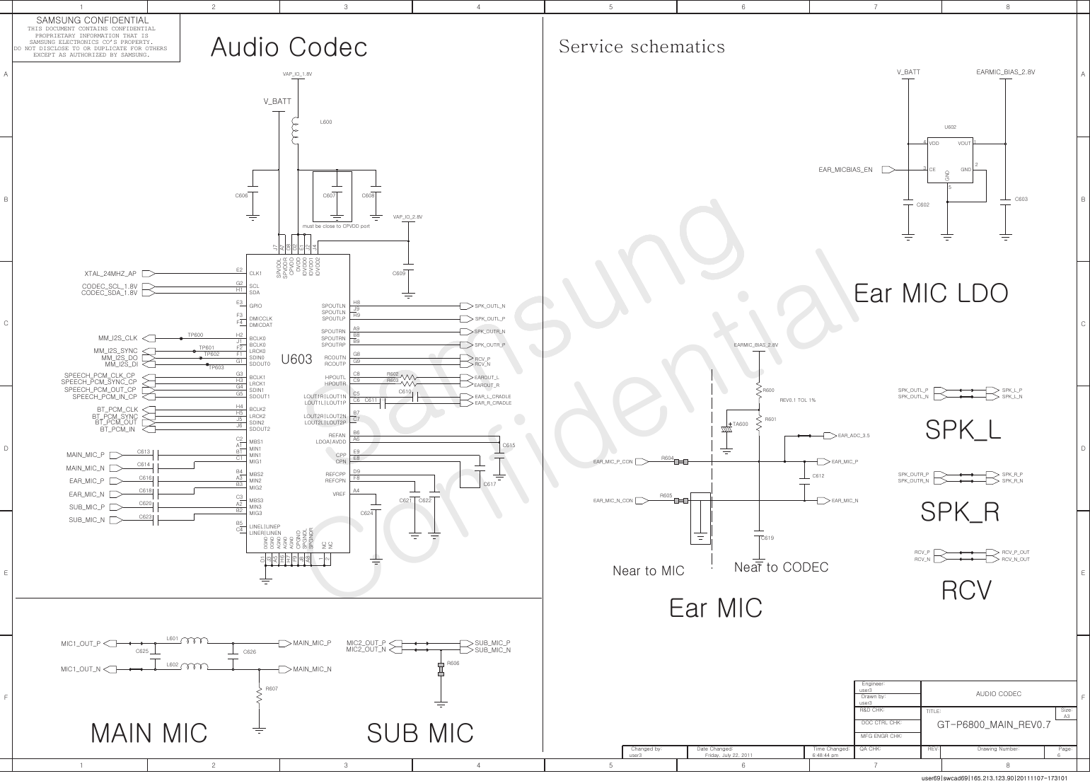 Page 6 of 12 - Samsung GT-P6800 - Schematics. Www.s-manuals.com. Service Schematics