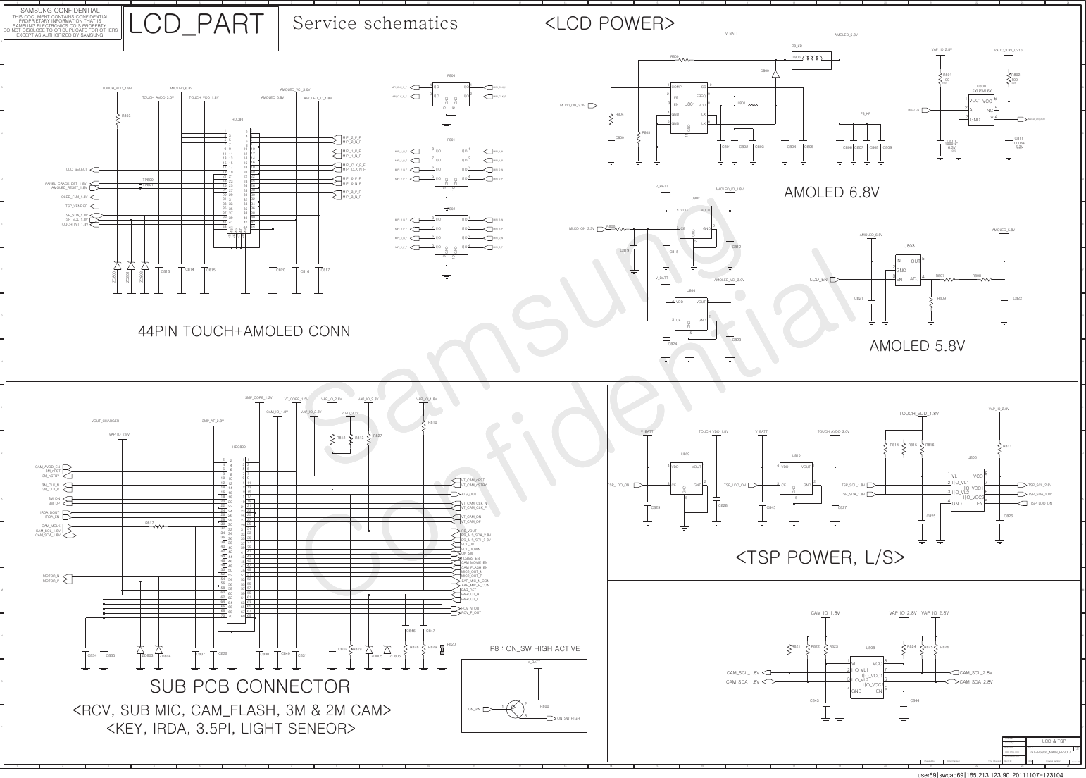 Page 8 of 12 - Samsung GT-P6800 - Schematics. Www.s-manuals.com. Service Schematics