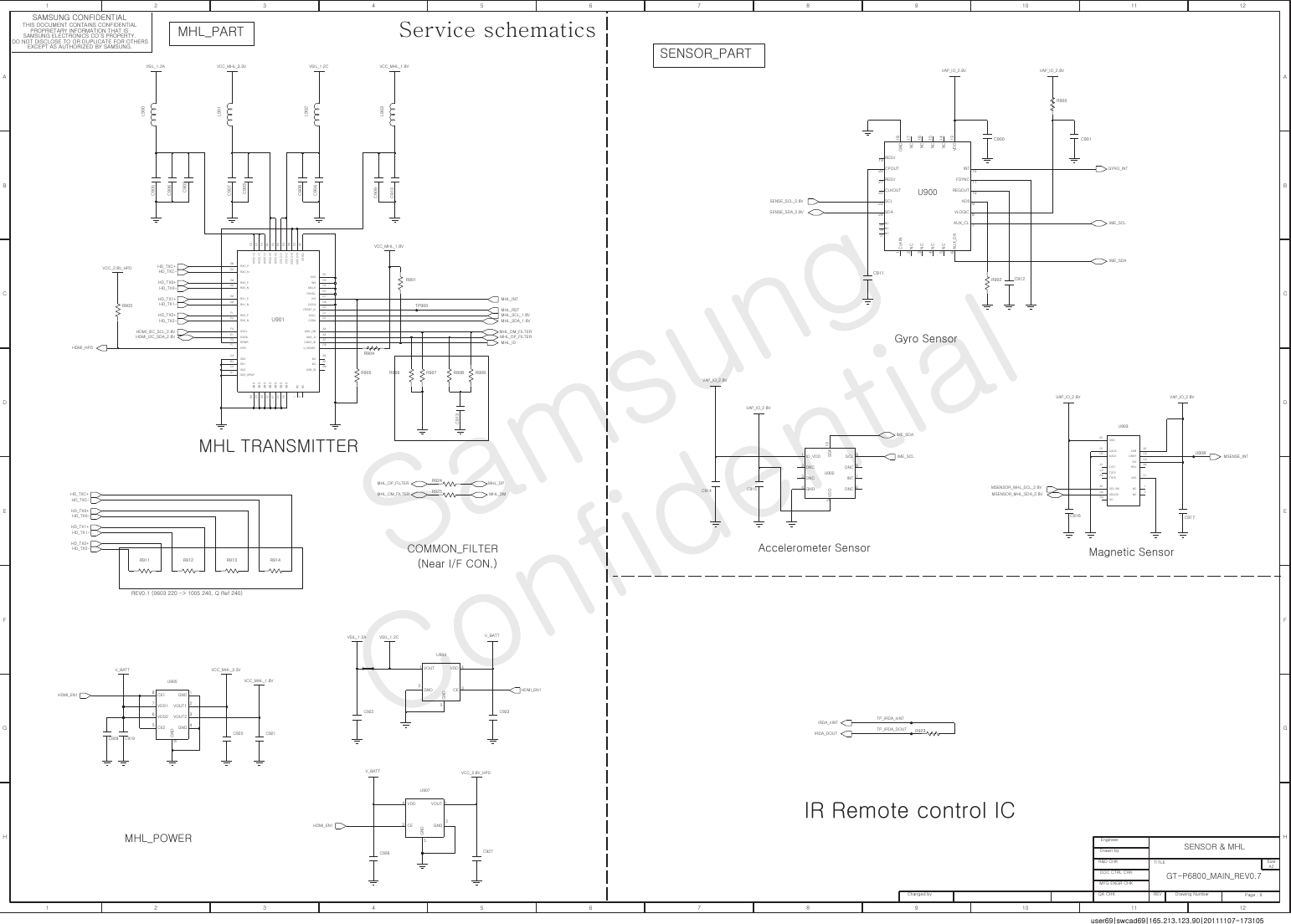 Page 9 of 12 - Samsung GT-P6800 - Schematics. Www.s-manuals.com. Service Schematics