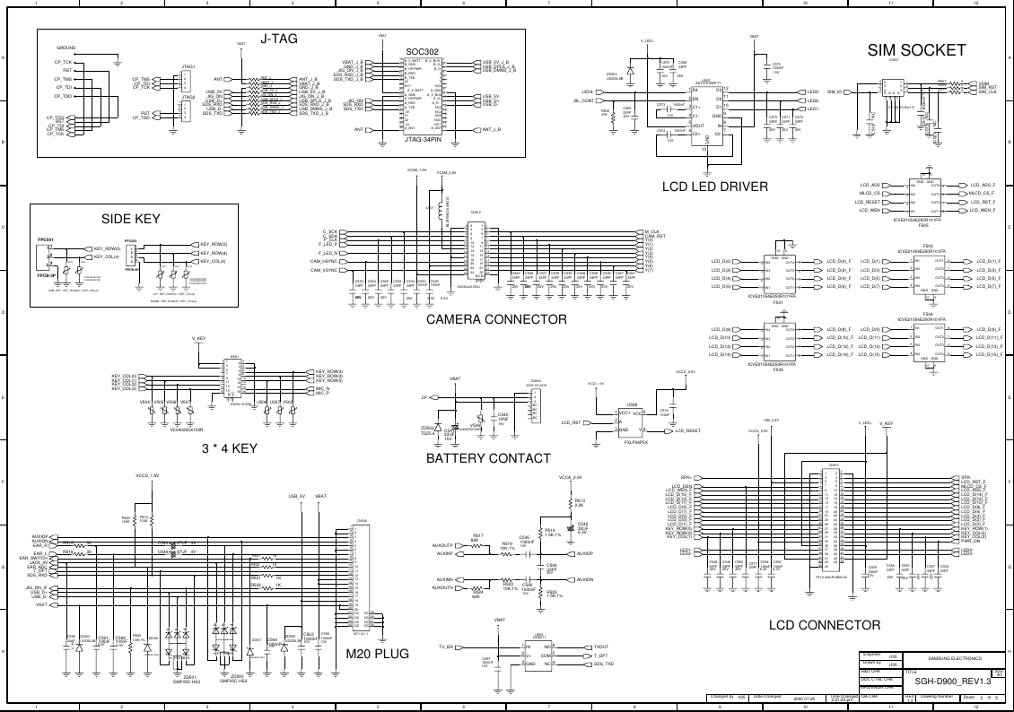 Page 5 of 7 - Samsung SGH-D840 Schematics. Www.s-manuals.com Schematics