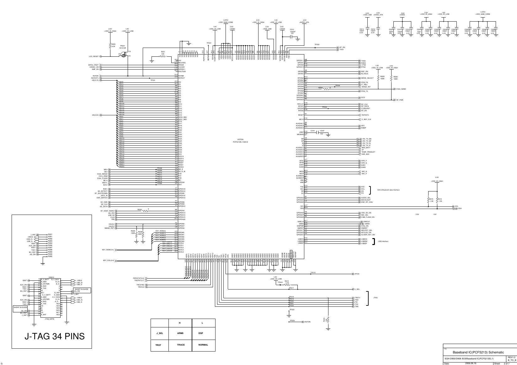 Page 2 of 9 - Hp50/users/dbtm/BLACKCARBON/SGH-D900_REV16/schematic/sheet1 Samsung Sgh-d908 Schematics