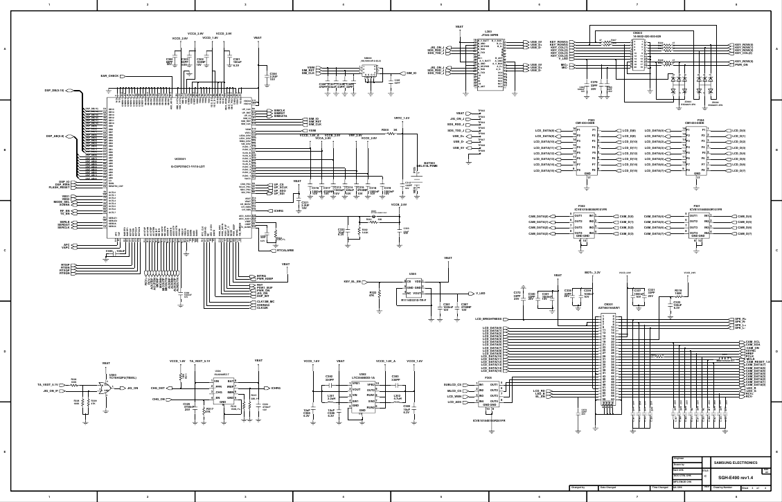 Page 3 of 7 - Samsung SGH-E490 - Schematicsl. Www.s-manuals.com. Schematics R1.4