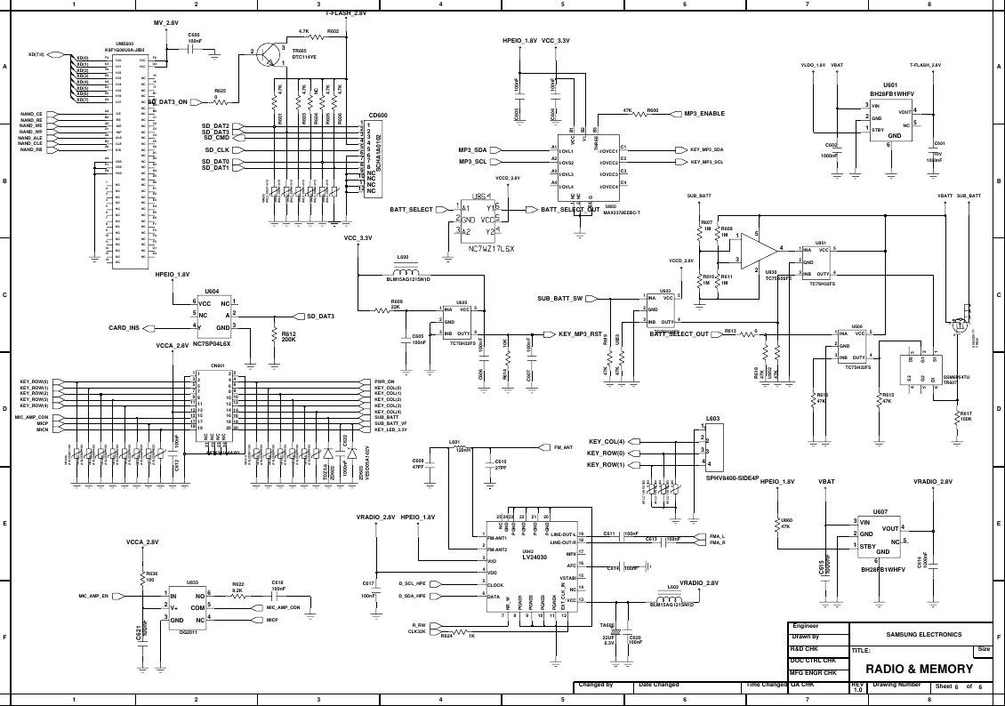 Page 6 of 8 - Samsung Sgh-f300 Rev2.1 Schematics