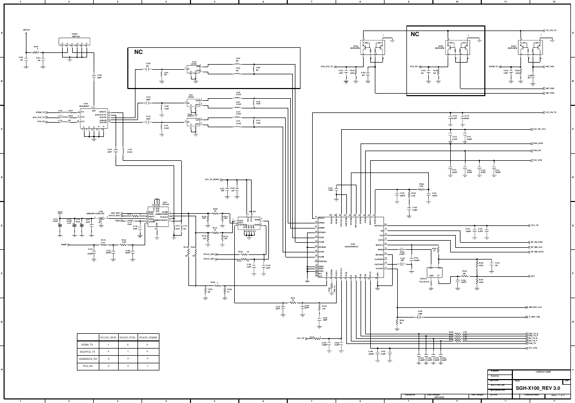 Page 1 of 7 - Samsung SGH-X100 - Schematics. Www.s-manuals.com. R3.0 Schematics