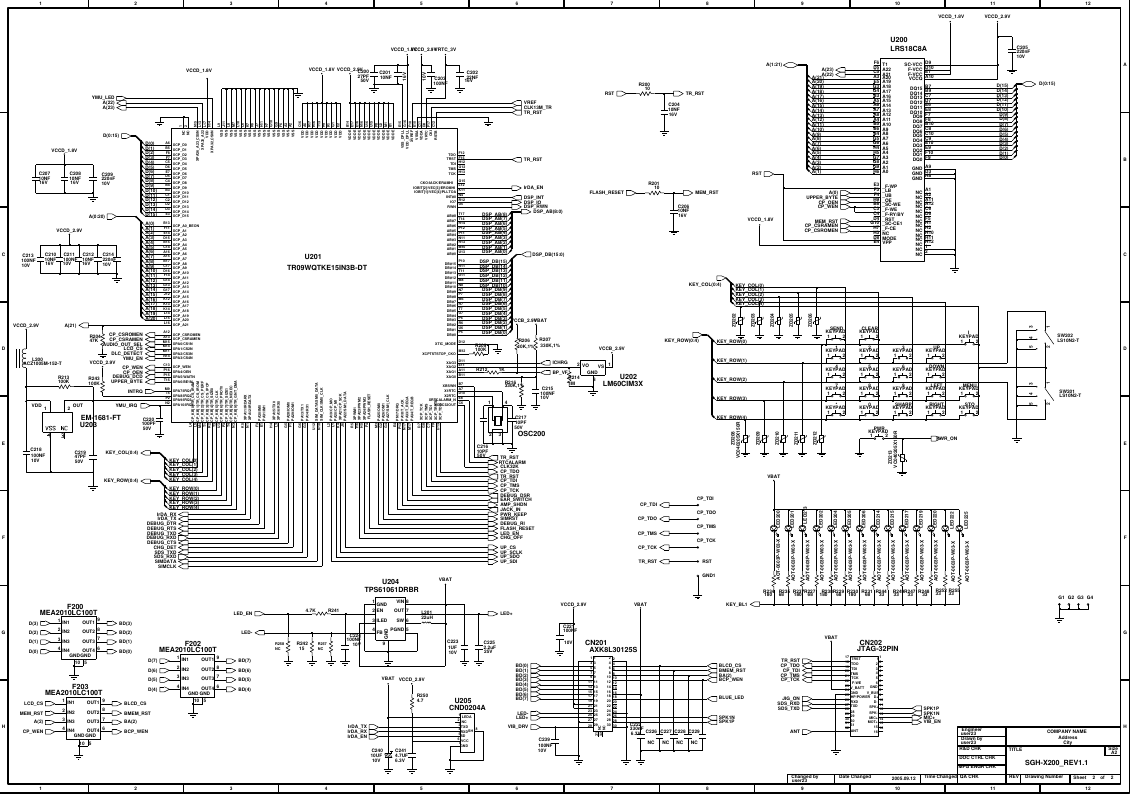 Samsung SGH X200 Schematics. Www.s Manuals.com. Schematics