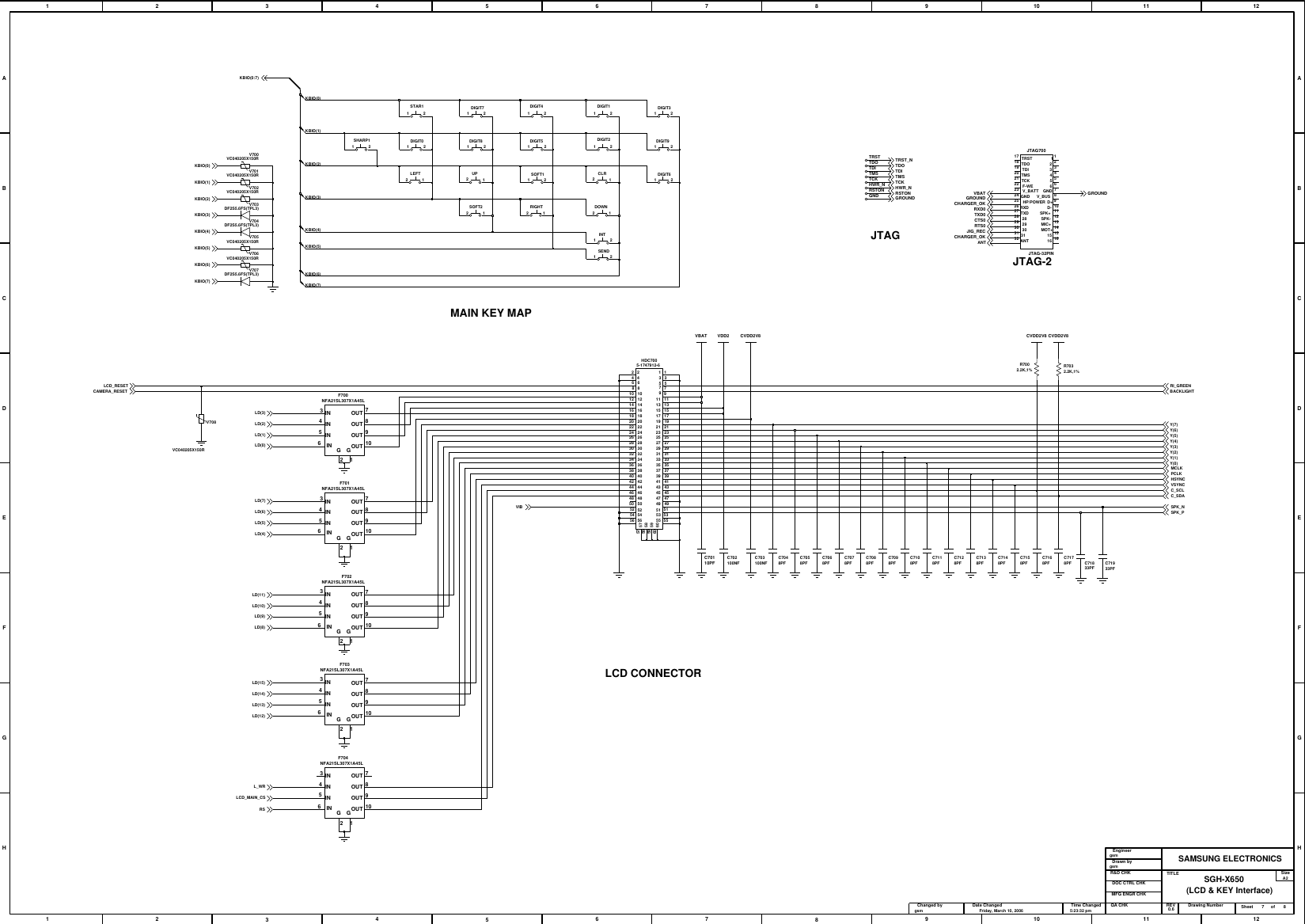 Page 9 of 11 - Samsung SGH-X650 - Schematics. Www.s-manuals.com. Schematics R0.6