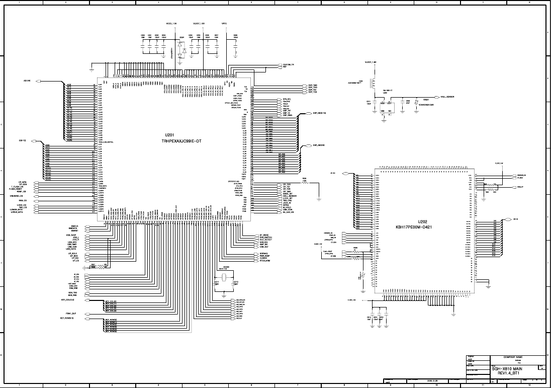 Page 5 of 11 - Samsung SGH-X810 - Schematics. Www.s-manuals.com. Schematics R1.4