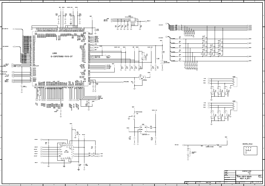 Page 6 of 11 - Samsung SGH-X810 - Schematics. Www.s-manuals.com. Schematics R1.4
