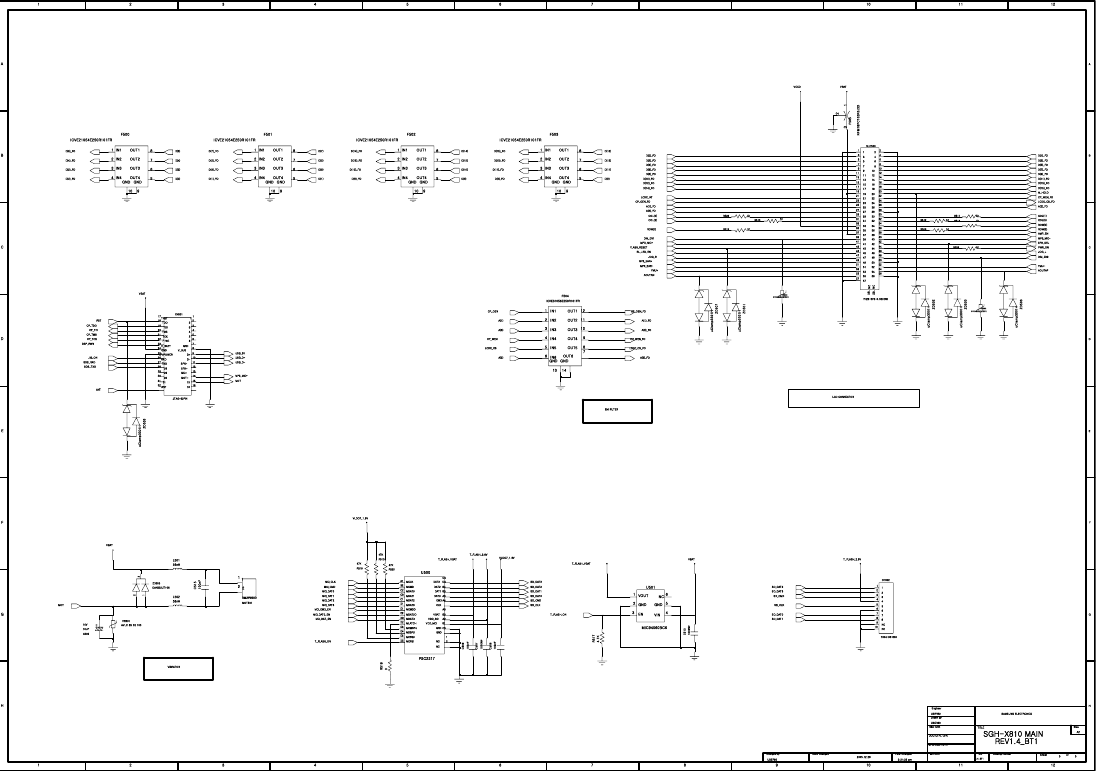 Page 8 of 11 - Samsung SGH-X810 - Schematics. Www.s-manuals.com. Schematics R1.4