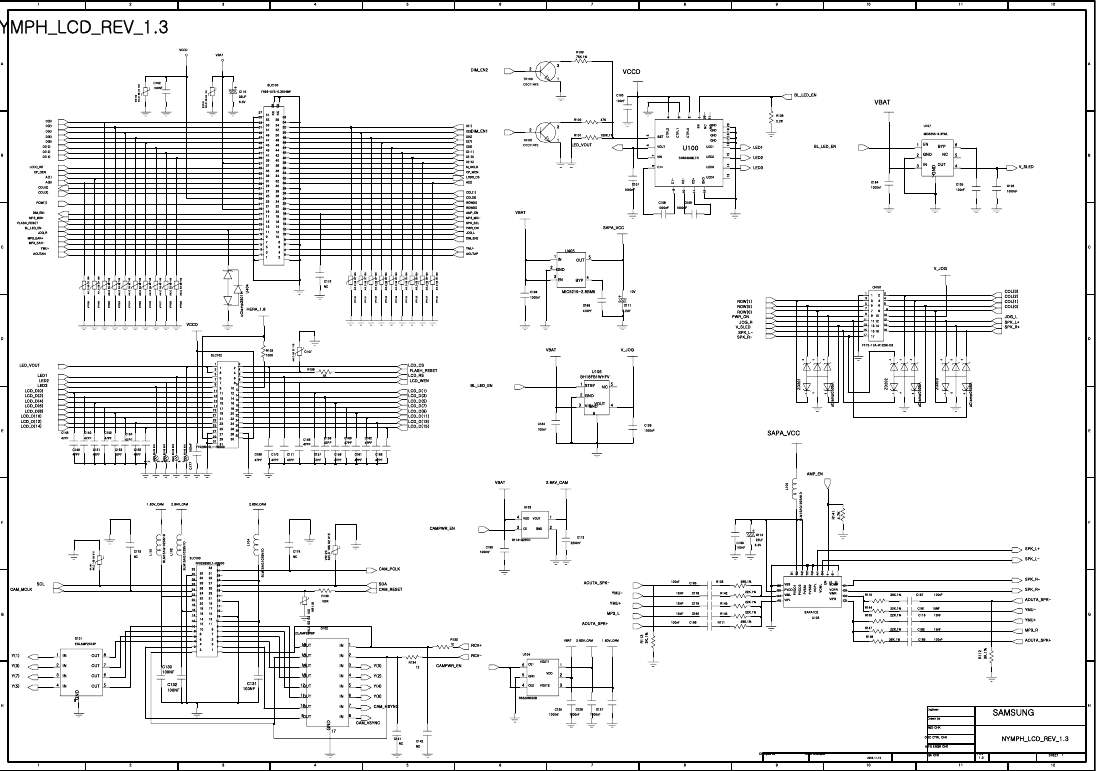 Page 9 of 11 - Samsung SGH-X810 - Schematics. Www.s-manuals.com. Schematics R1.4