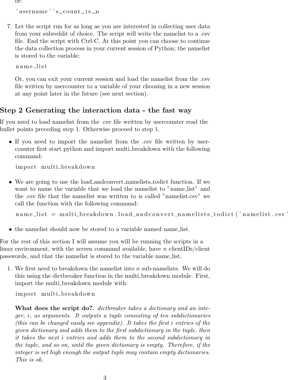 Page 3 of 10 - Script Instructions