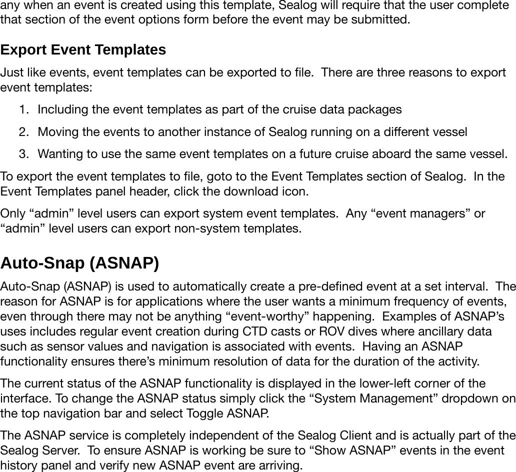 Page 9 of 9 - Sealog User Guide
