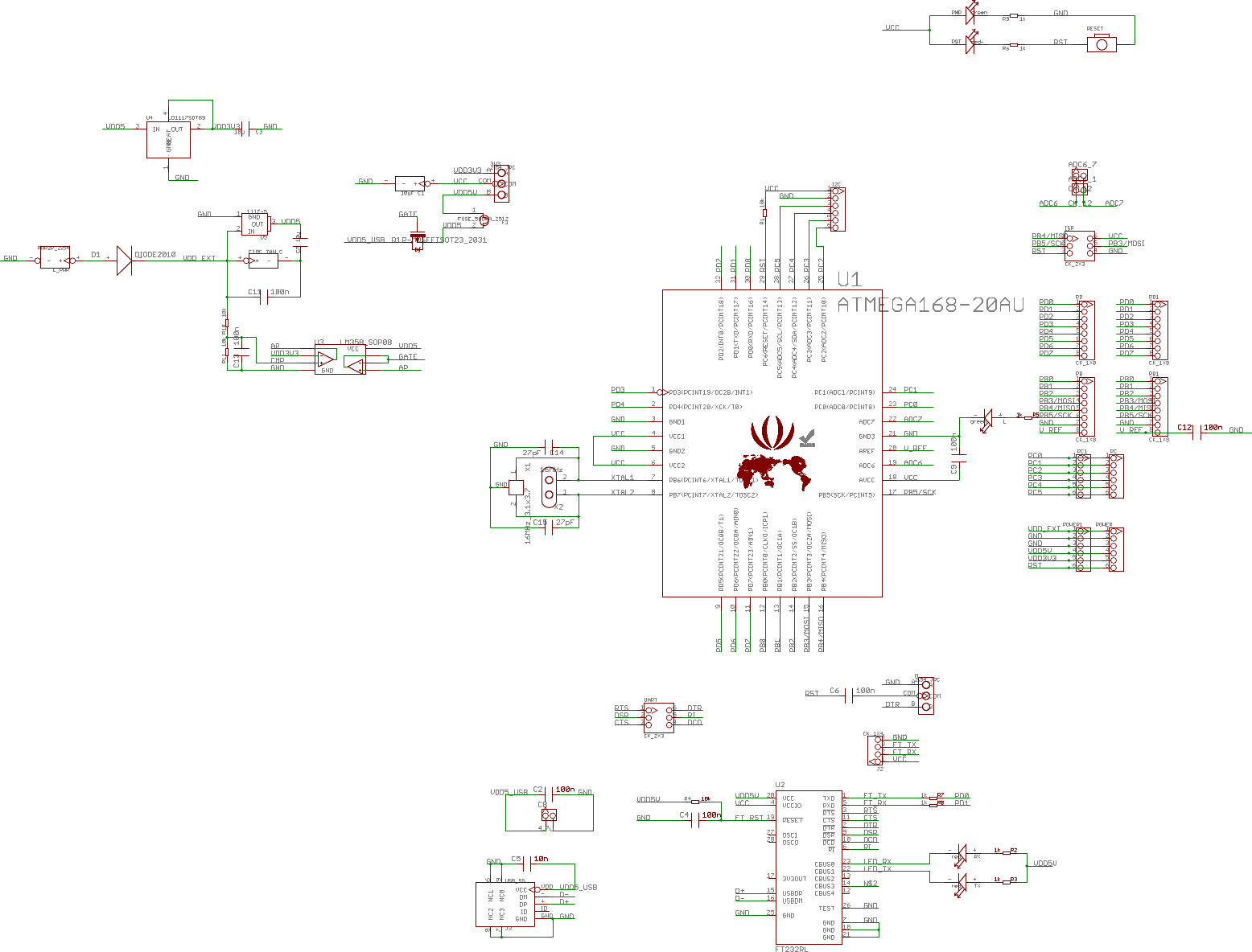 Seeeduino_v22 schema Seeeduino V22