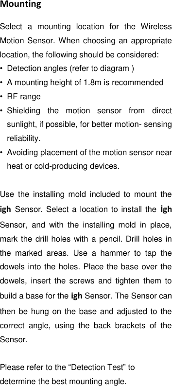 Page 7 of 12 - Sensor Manual
