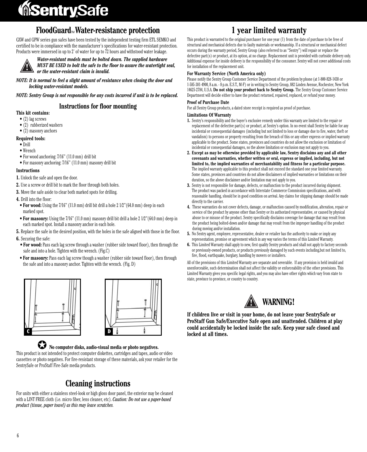 Page 5 of 6 - 077-4700 M01 Gun Exec OM Sentry-g5243-manual