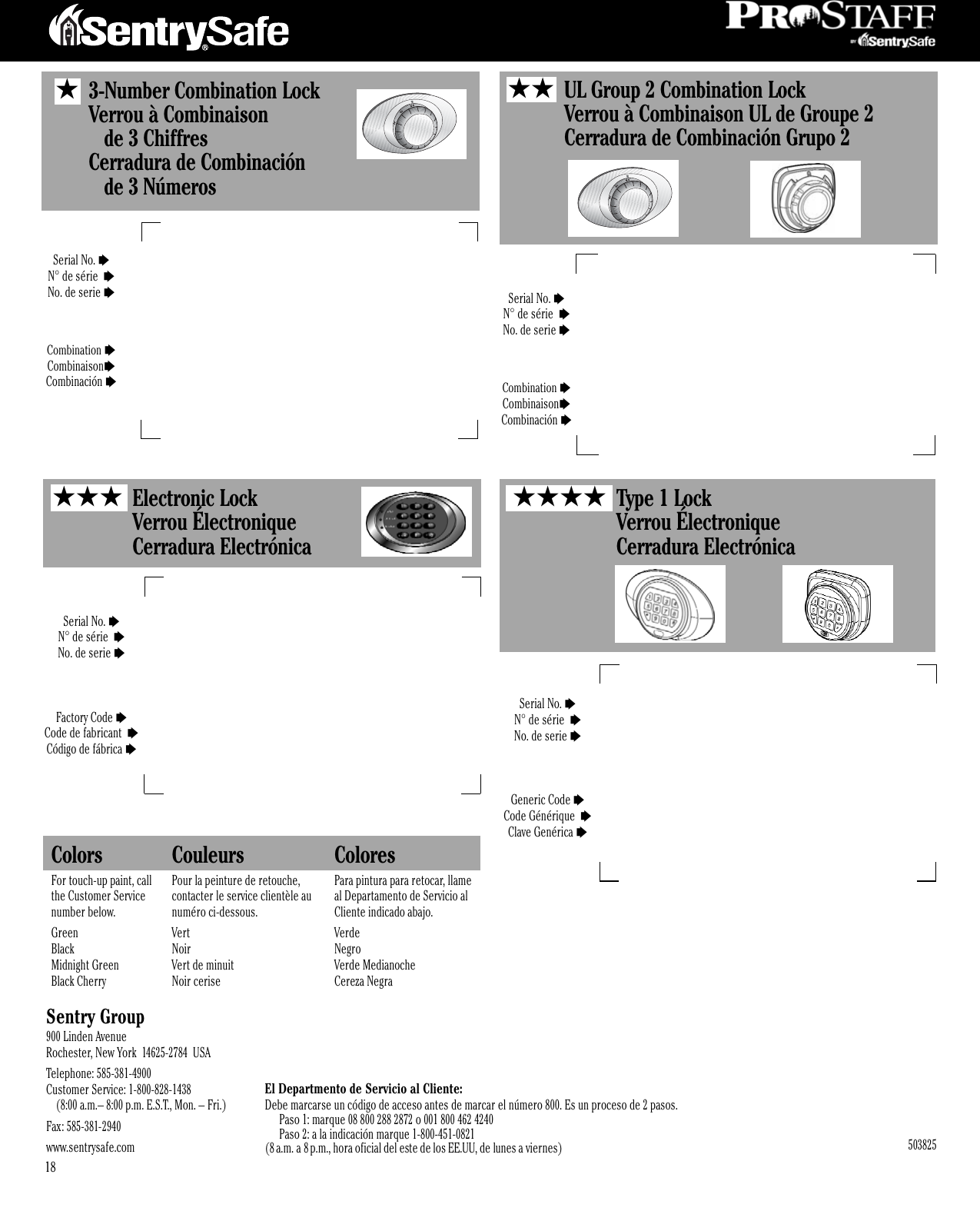 Page 6 of 6 - 077-4700 M01 Gun Exec OM Sentry-g5243-manual