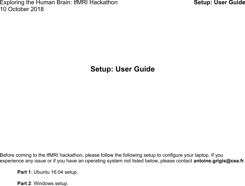 Page 1 of 7 - Setup Guide