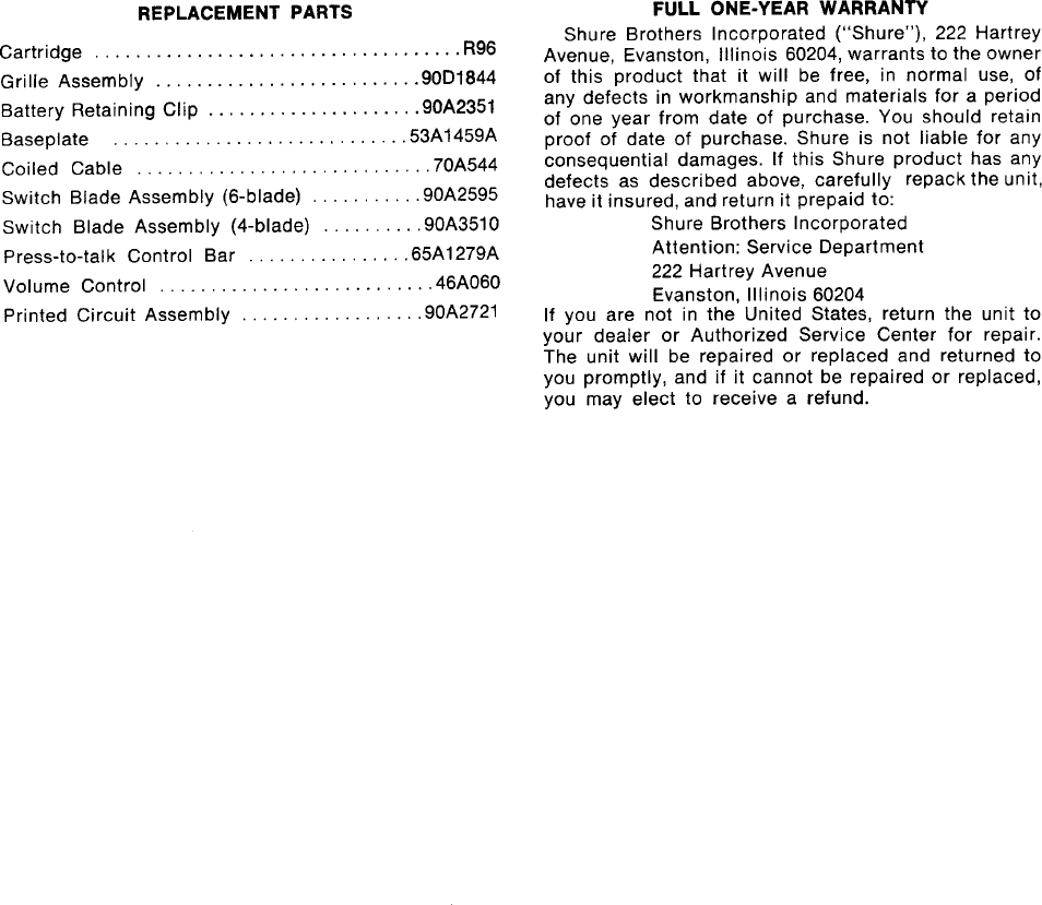 Page 4 of 4 - Shure_526t Shure 526t