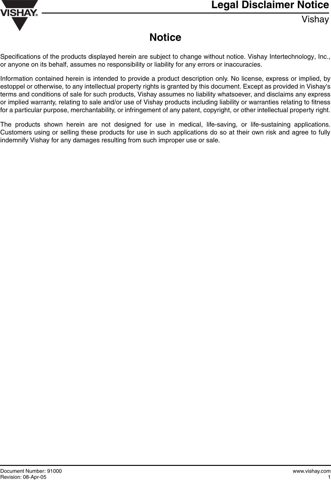 Page 7 of 8 - Si1304BDL - Datasheet. Www.s-manuals.com. Vishay