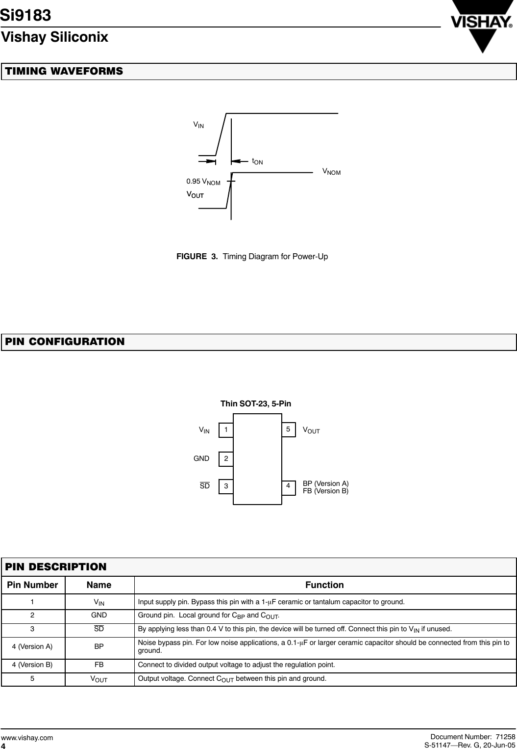 Page 4 of 11 - Si9183 - Datasheet. Www.s-manuals.com. Vishay