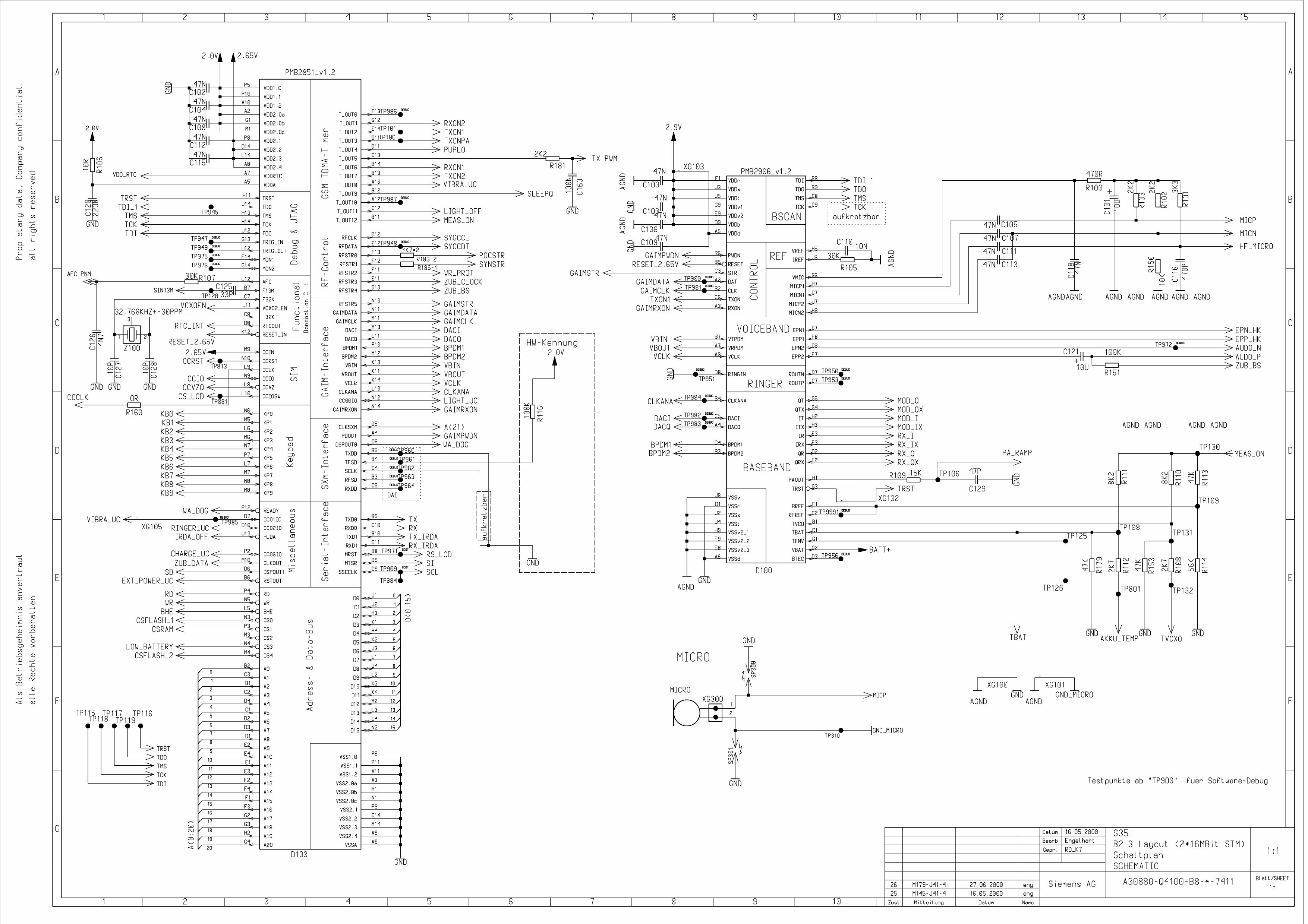 Page 1 of 8 - Siemens S35i Schematics