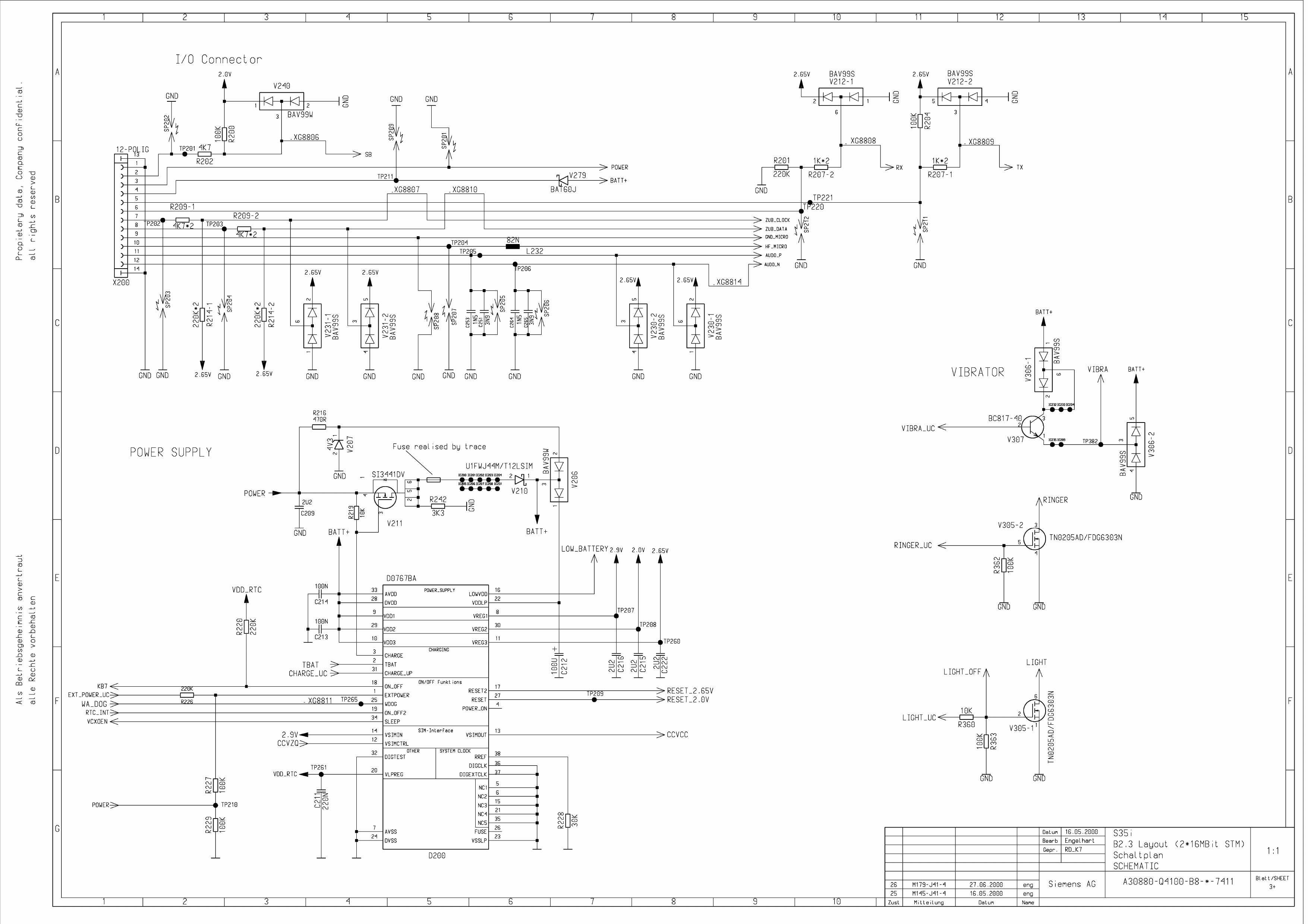 Page 3 of 8 - Siemens S35i Schematics