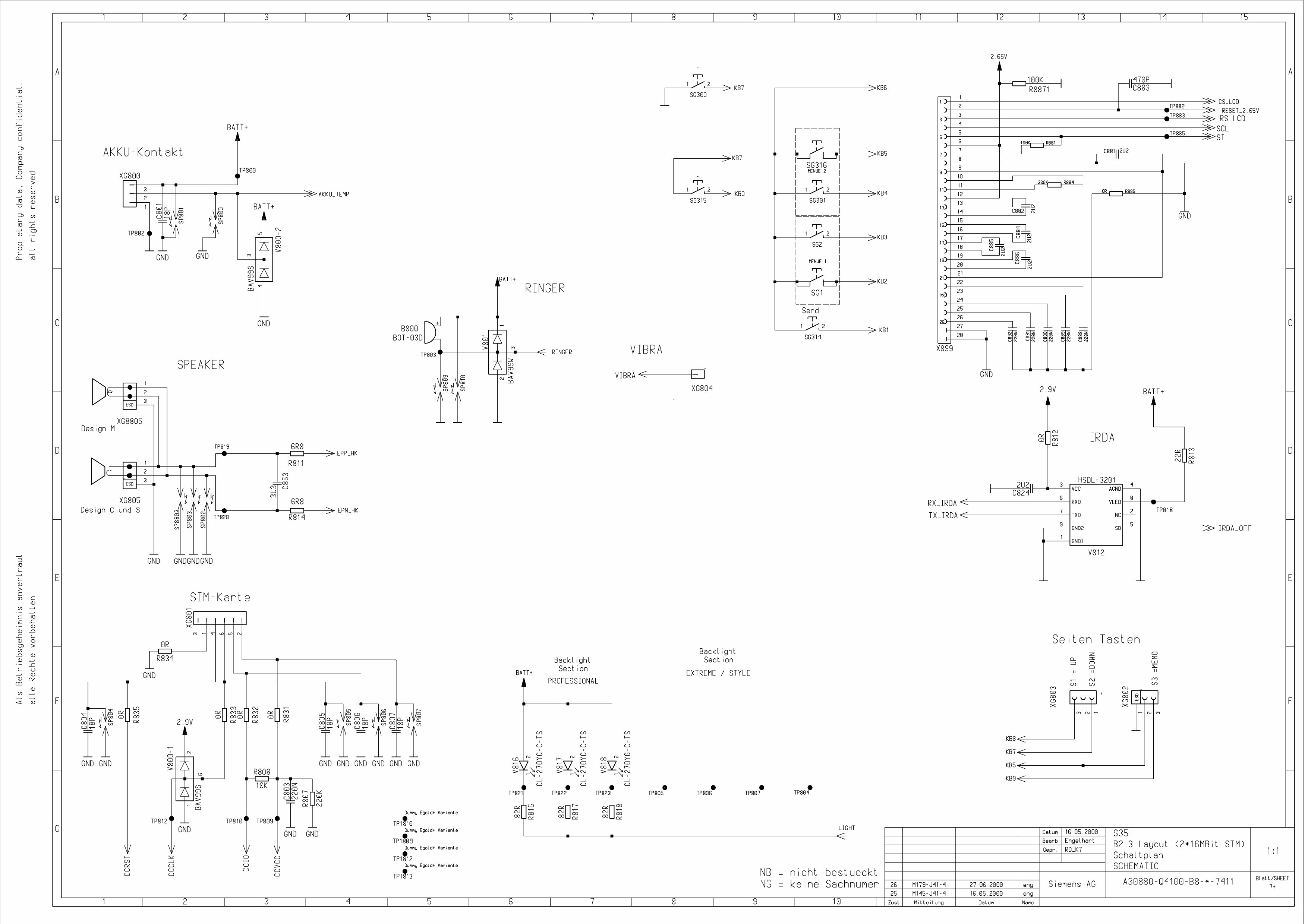 Page 7 of 8 - Siemens S35i Schematics