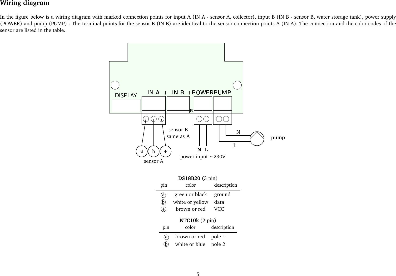 Page 5 of 5 - Solar Differential Temperature Controller DDT2 Solar-differential-thermostat-controller-manual-en