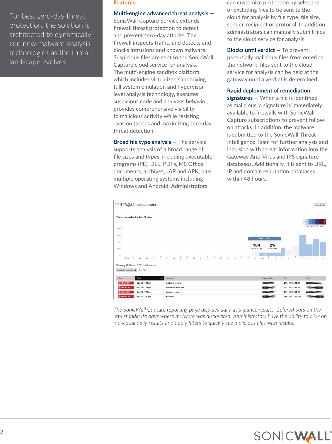 Page 2 of 3 - Sonicwall-capture-advanced-threat-protection-service-datasheet-108060