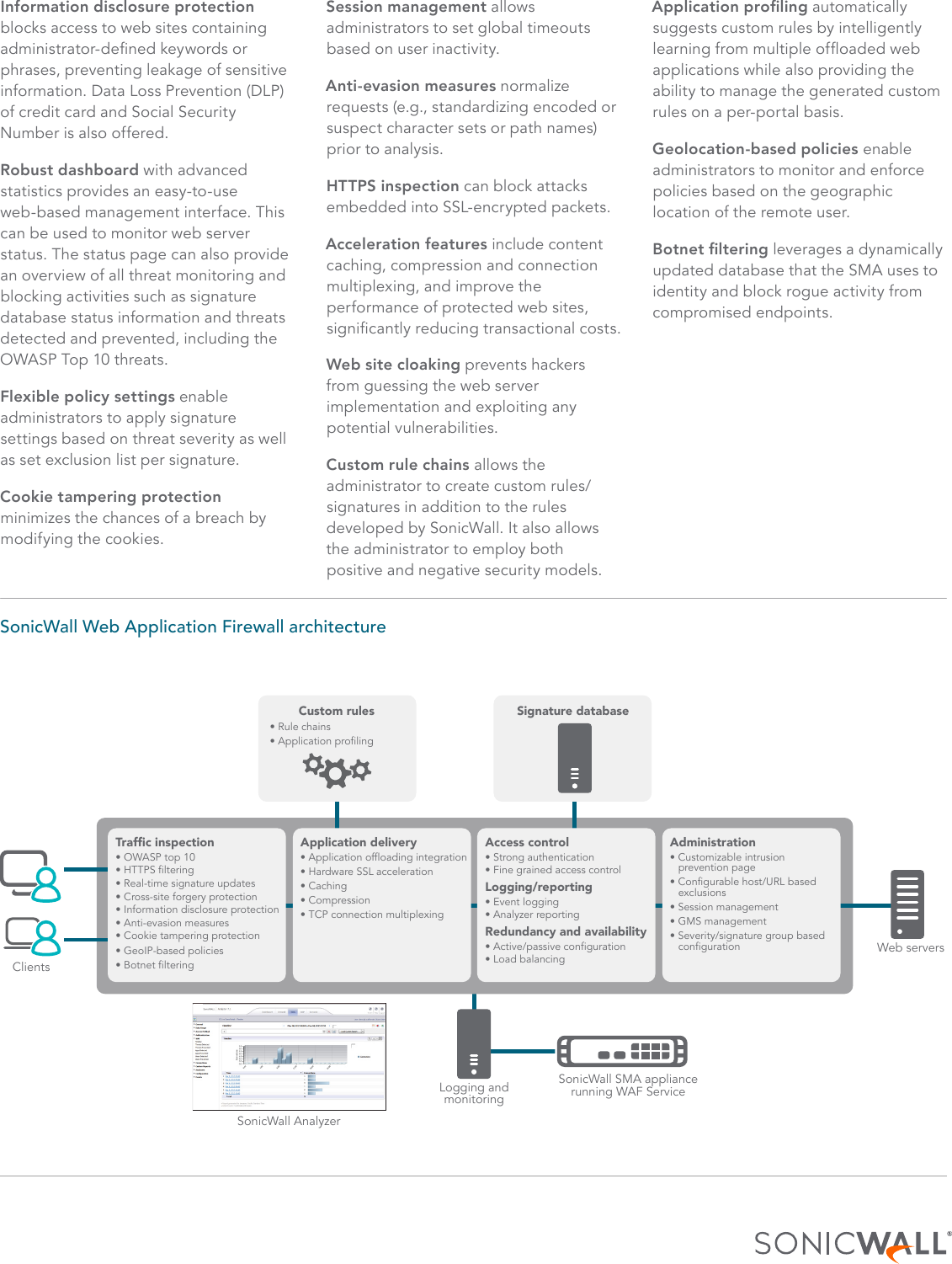 Page 2 of 3 - Sonicwall-web-application-firewall-service-datasheet-68214