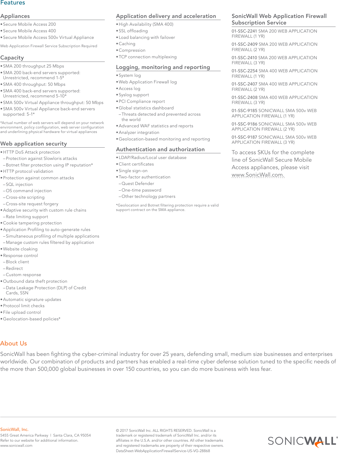 Page 3 of 3 - Sonicwall-web-application-firewall-service-datasheet-68214