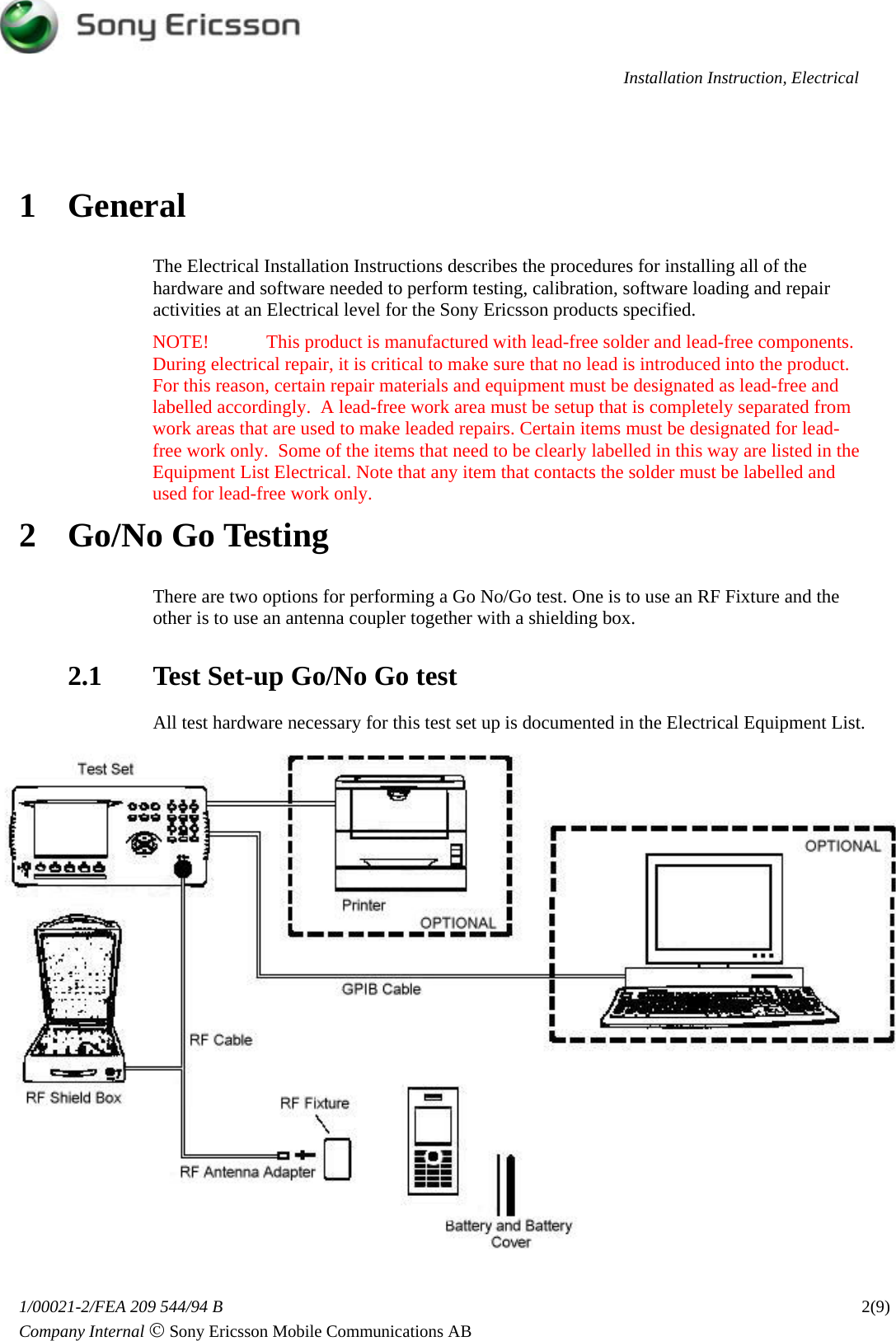 Page 2 of 10 - Sony Ericsson K750i, K750c - Installation Instruction, Electrical. Www.s-manuals.com. K750 Electrical