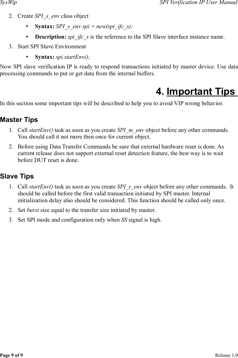 Page 9 of 9 - Spi_vip_user_manual Spi Vip User Manual