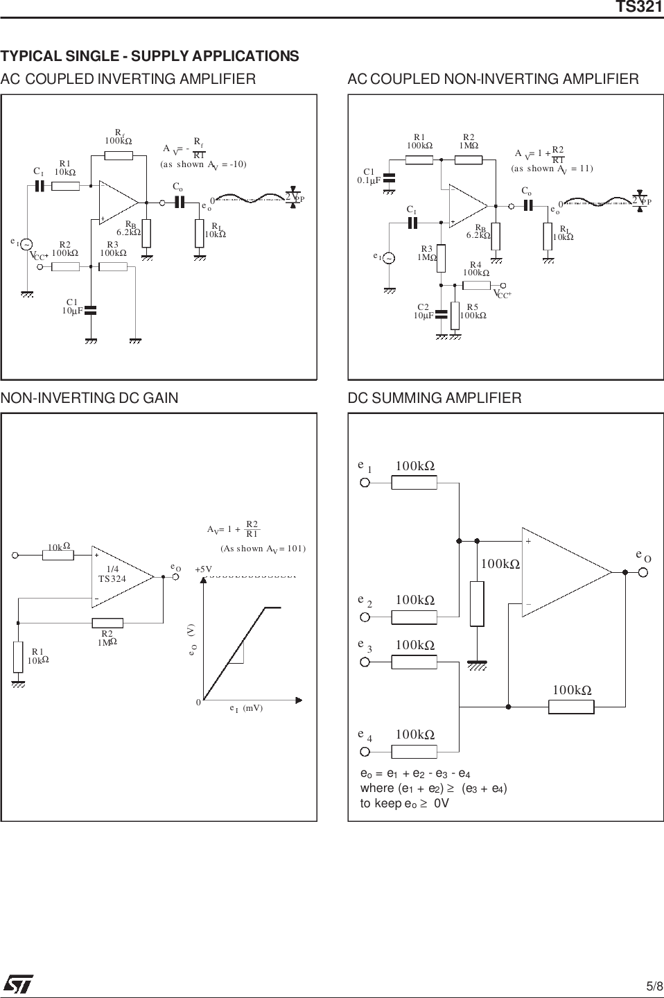 Page 5 of 9 - TS321 - Datasheet. Www.s-manuals.com. St321 St