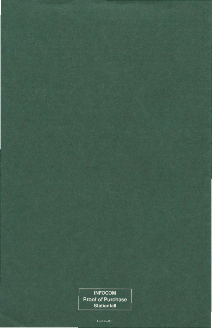 Page 9 of 9 - Stationfall Manual