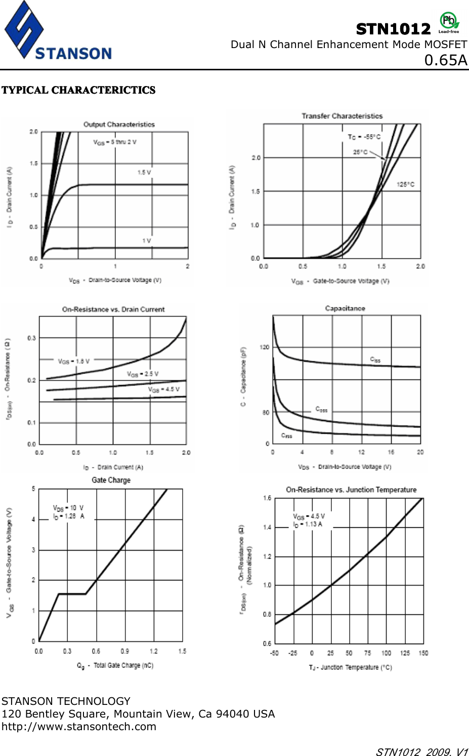 Page 4 of 7 - STN1012 - Datasheet. Www.s-manuals.com. Stanson